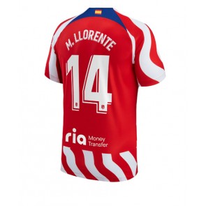 Atletico Madrid Marcos Llorente #14 Hemmatröja 2022-23 Kortärmad